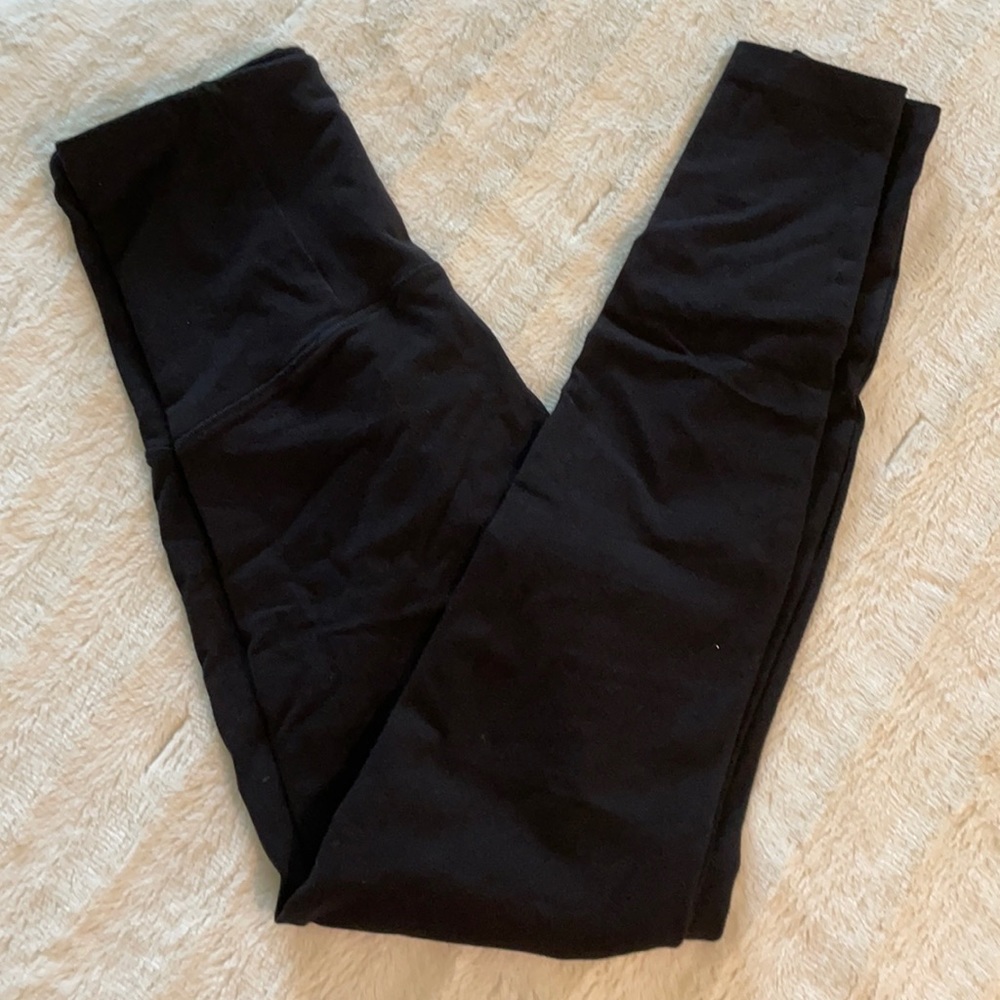 Black maternity leggings